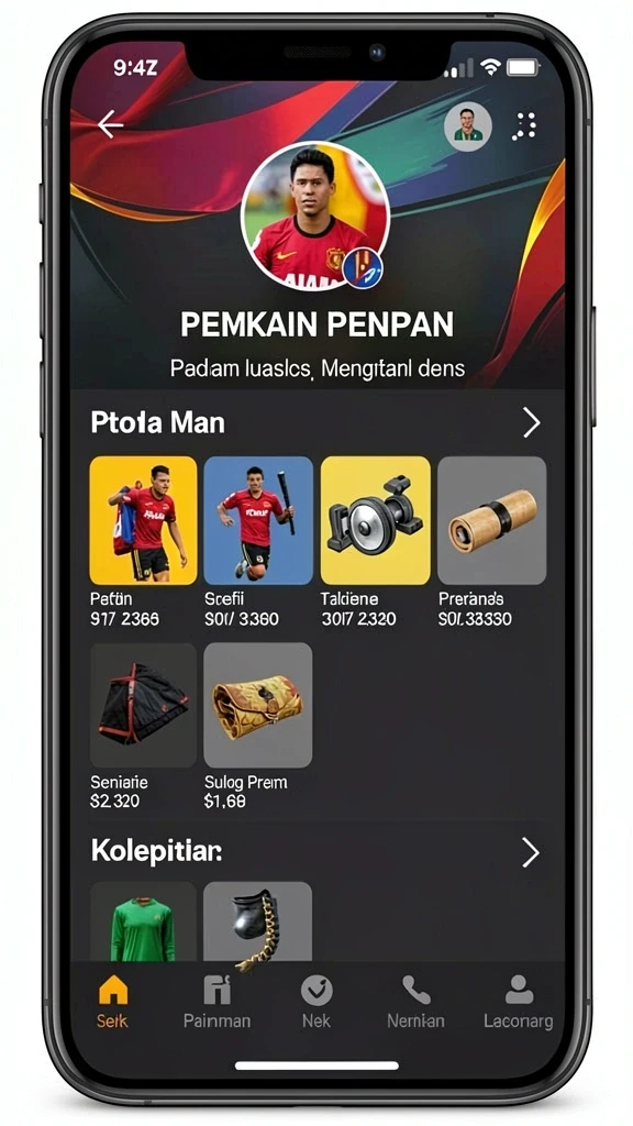 Tampilan antarmuka utama yang menarik.
