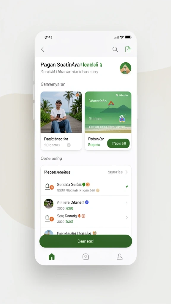 Desain antarmuka aplikasi yang ramah pengguna.