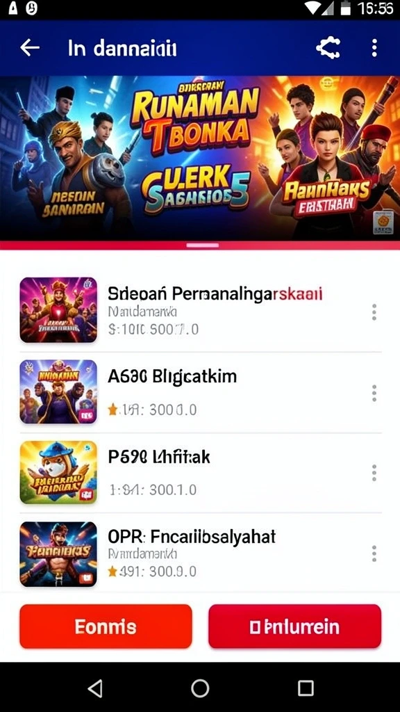 Tampilan utama aplikasi 88MAIN yang menarik.