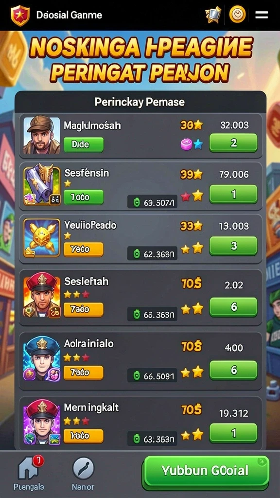 Level tantangan yang menantang dan beragam.