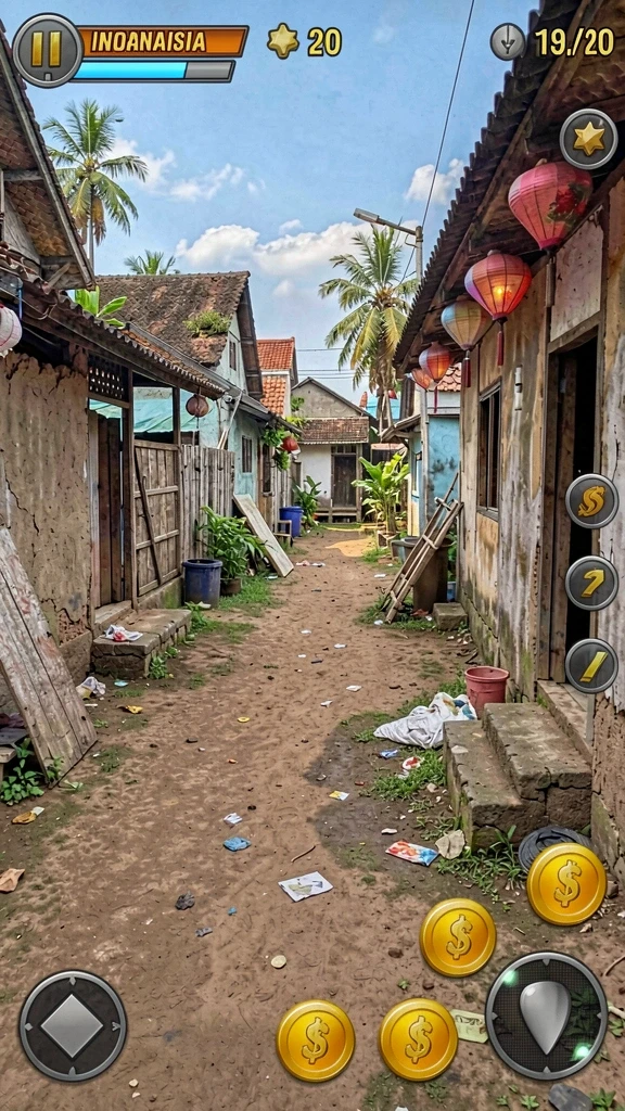 Tampilan awal yang menarik dengan karakter utama.
