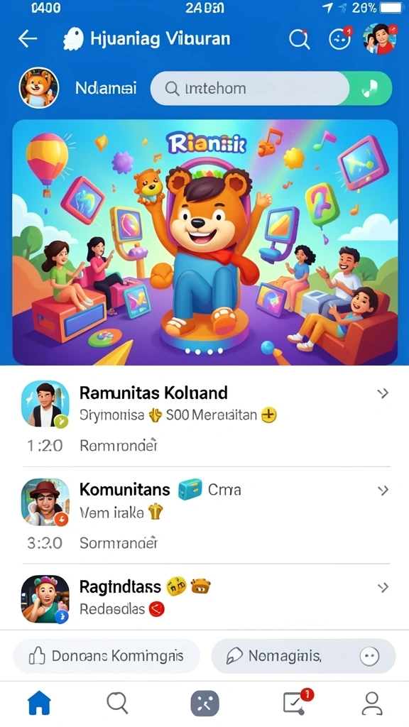 Tampilan antarmuka yang user-friendly dan menarik.