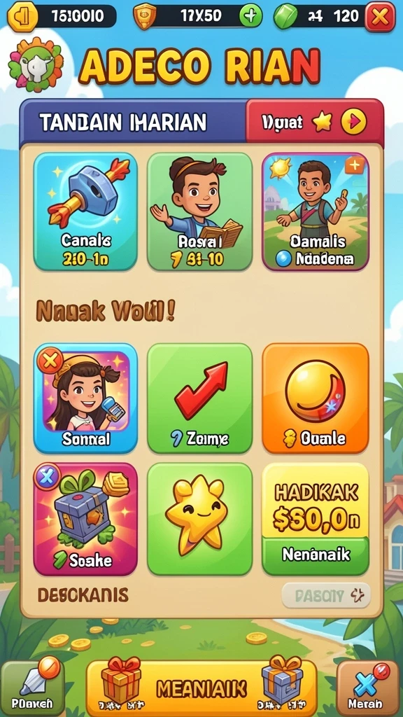 Koleksi level baru yang menantang.