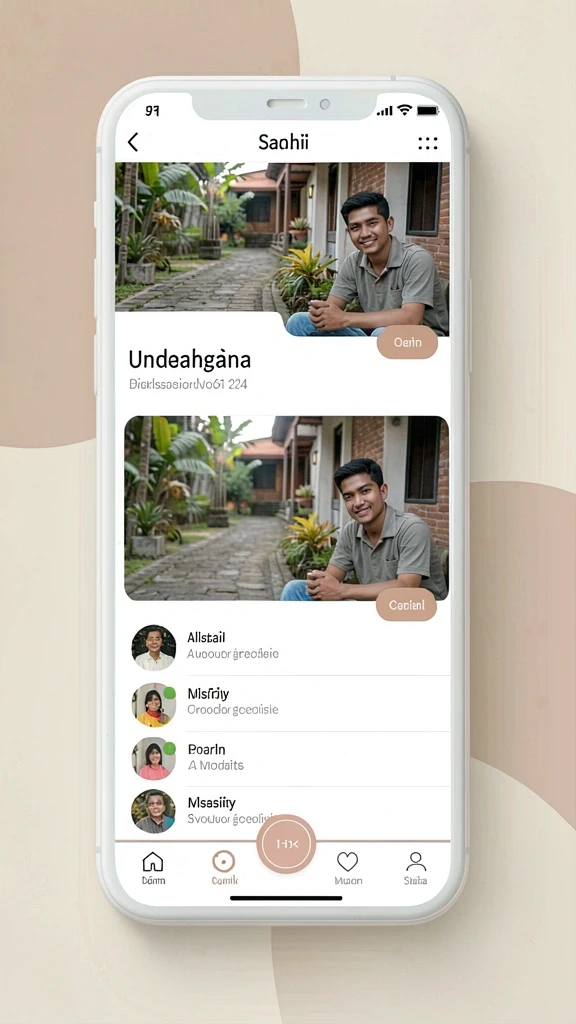 Tampilan awal yang menarik dan interaktif.