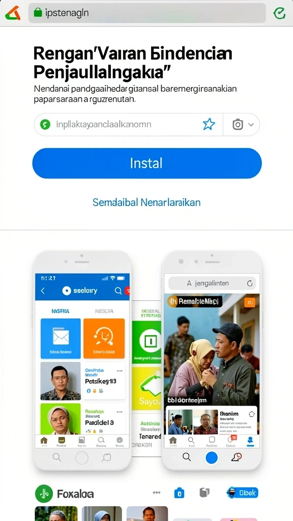 Tampilan awal yang menarik dan mudah dinavigasi.