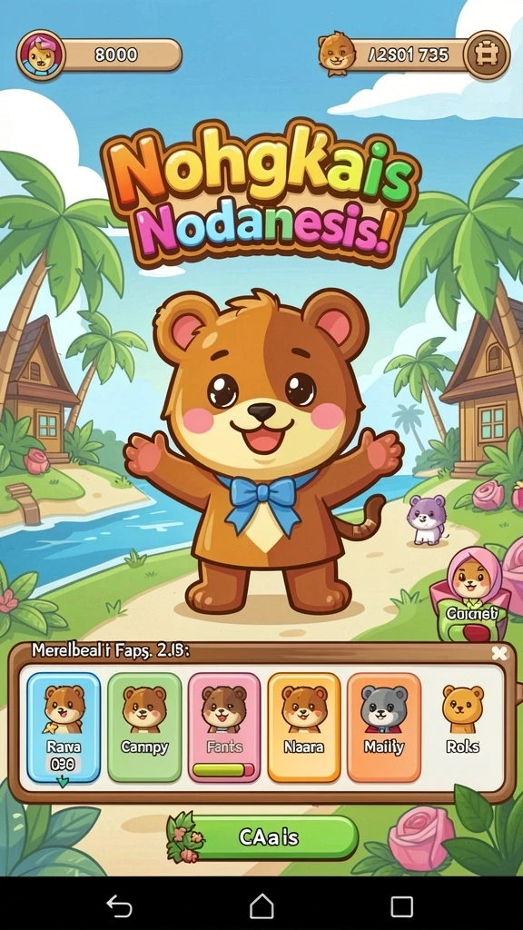 Screenshot menampilkan karakter utama dalam aksi.