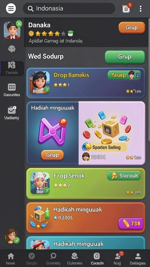 Fitur permainan multiplayer yang seru dan menantang.