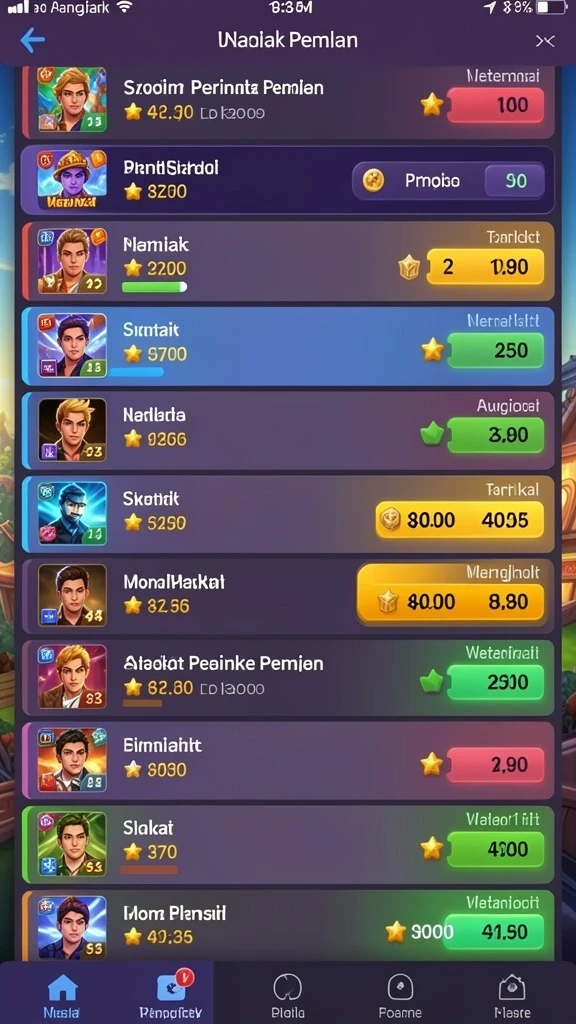 Tampilan grafis yang menarik di MEGA188.