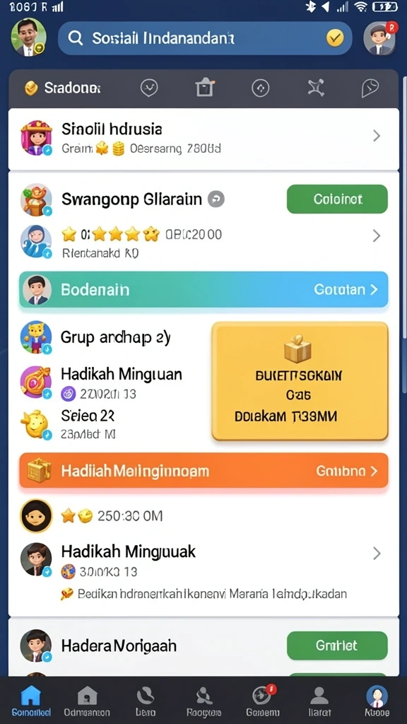 Karakter yang bervariasi dan unik.