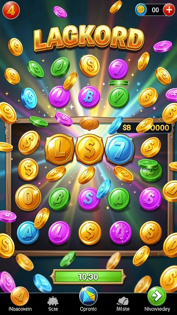 Screenshot saat pemain meraih jackpot progresif.