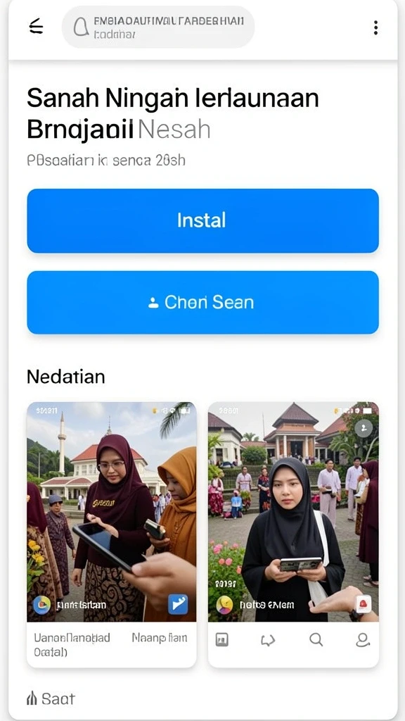 Tampilan antarmuka PISANG123 yang menarik dan ramah pengguna.