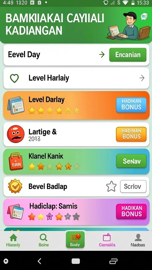 Contoh misi yang seru di dalam game.