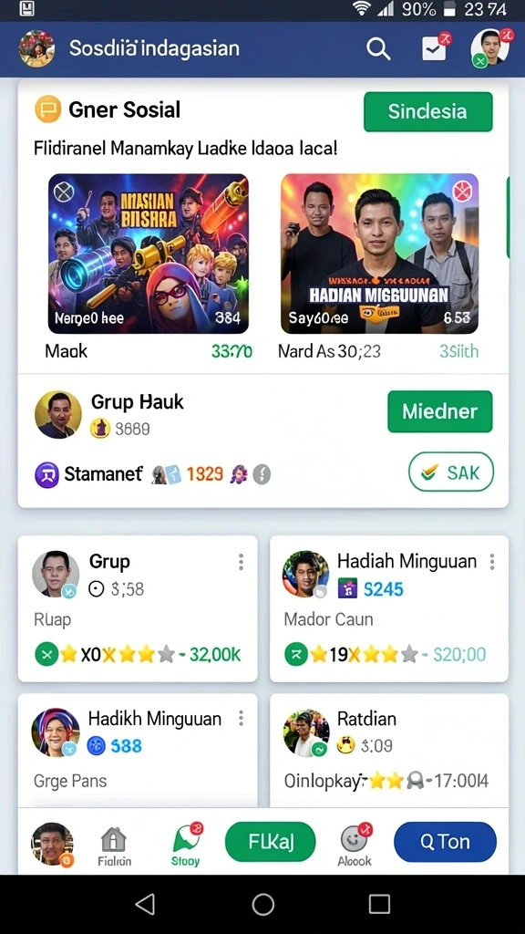 Karakter unik yang bisa Anda pilih.