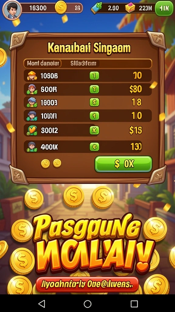 Tampilan menu utama yang intuitif dan menarik.