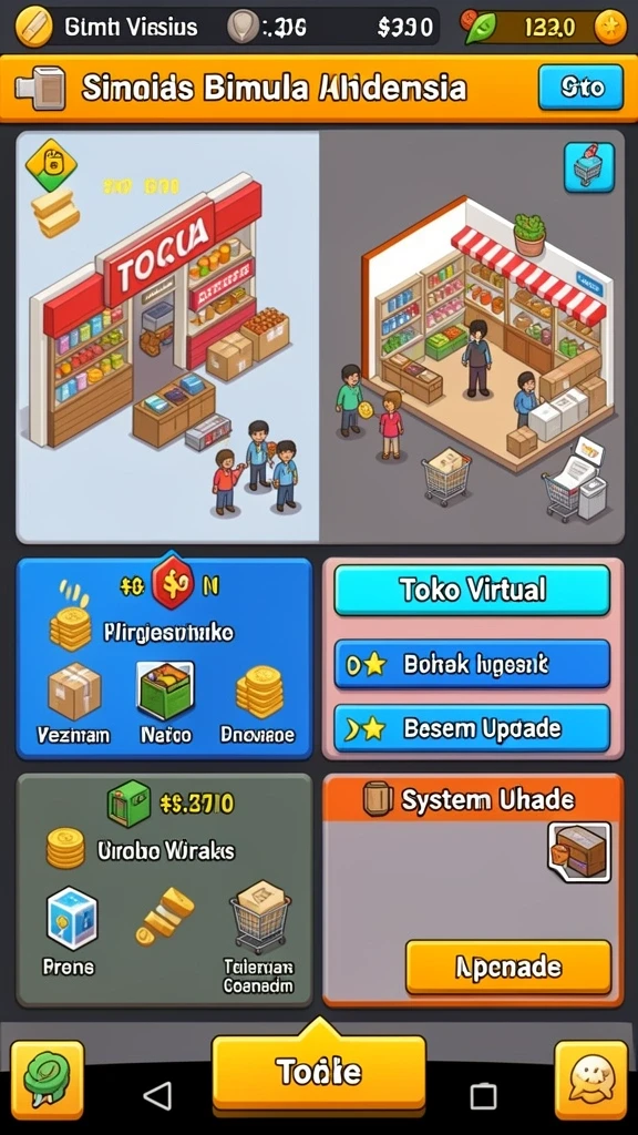 Tampilan antarmuka yang modern dan menarik.
