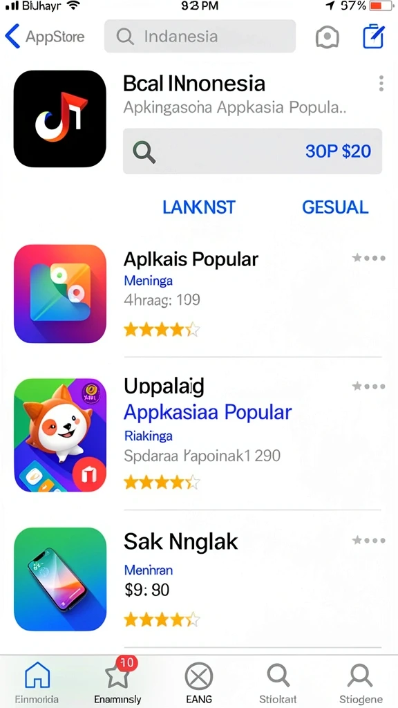 Tampilan antarmuka yang menarik dan modern.