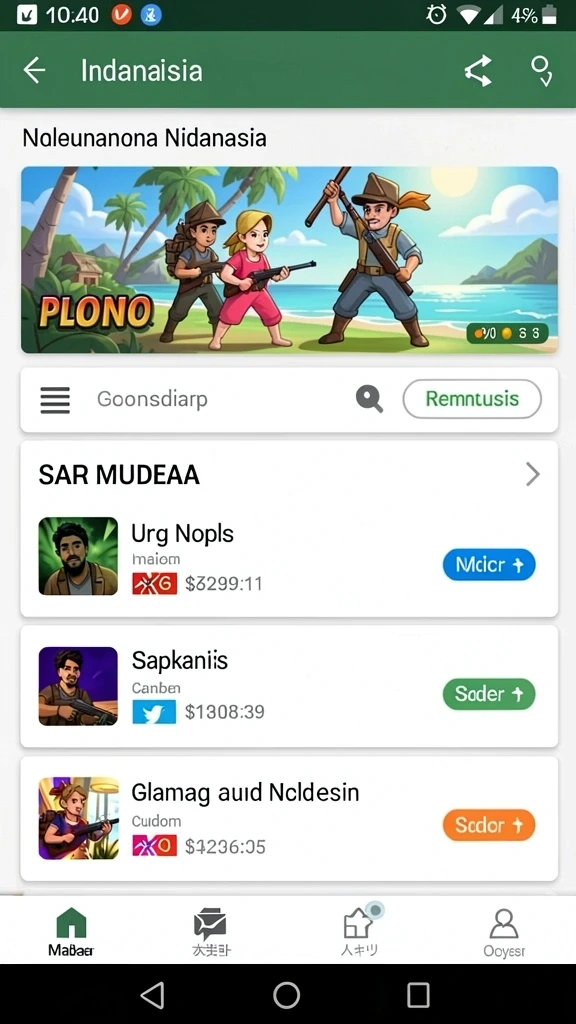 Tampilan antarmuka yang intuitif dan menarik.
